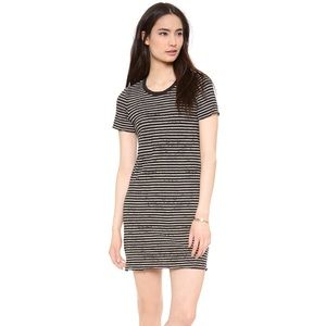 ATM Destroyed Wash Stripe T-Shirt Dress
